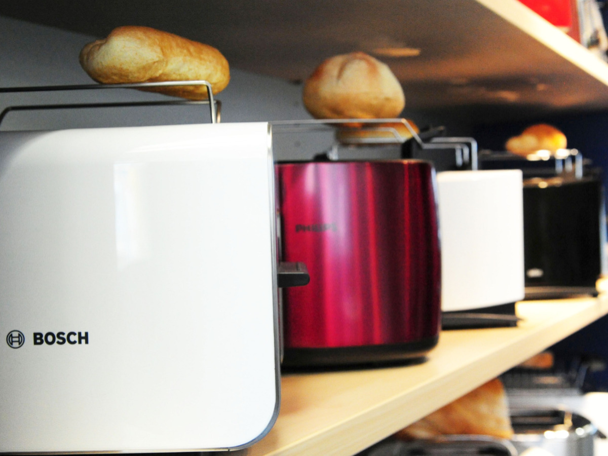 Toaster Auswahl in allen Farben.